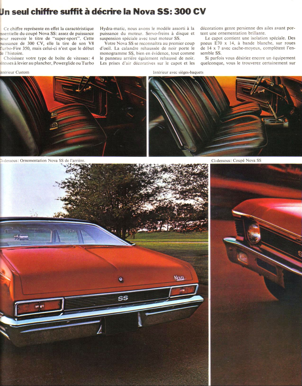 1970 Chevrolet Nova French Foldout Page 5